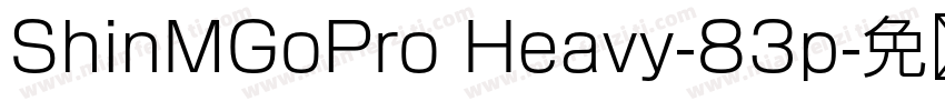 ShinMGoPro Heavy-83p字体转换